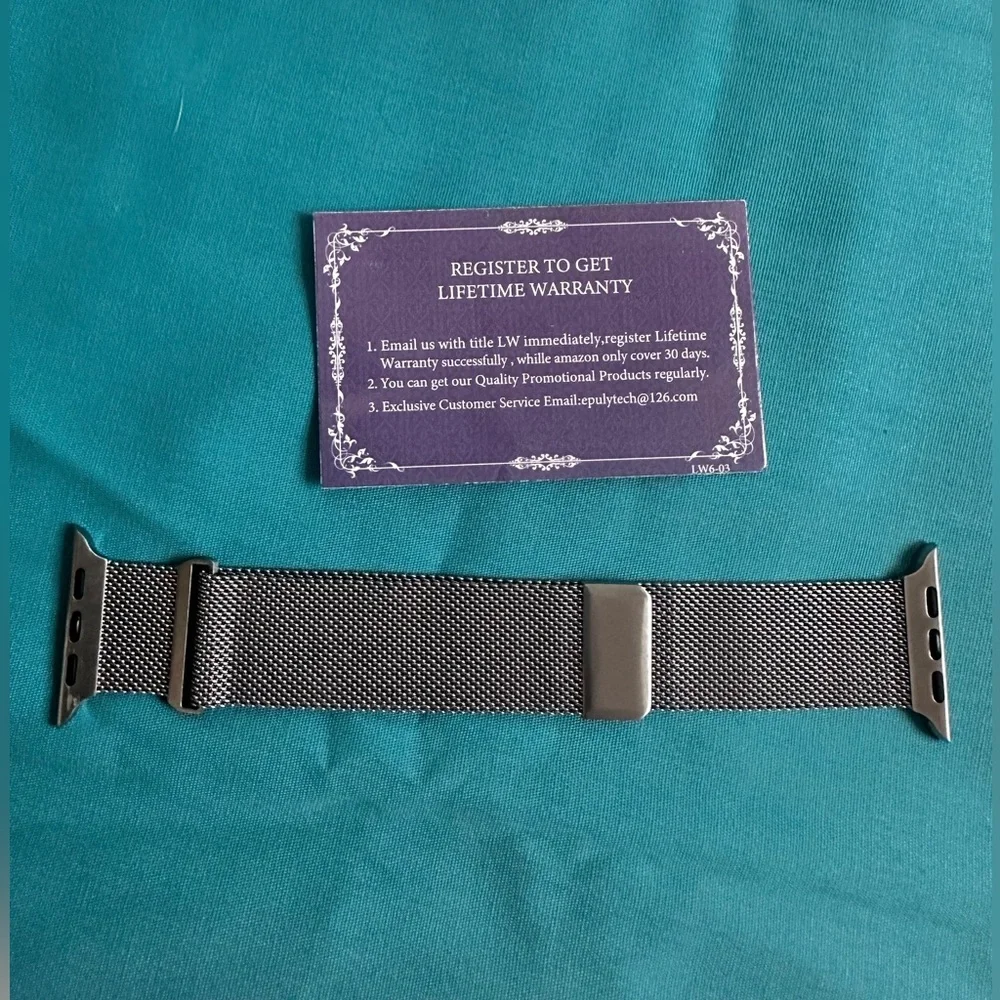 Stainless Steal Magnetic Clasp Mesh Loop Apple Smart Watch Unisex Band, NEW
